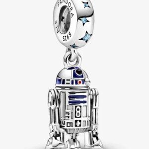 New Pandora Star Wars R2-D2 Dangle Charm Bead